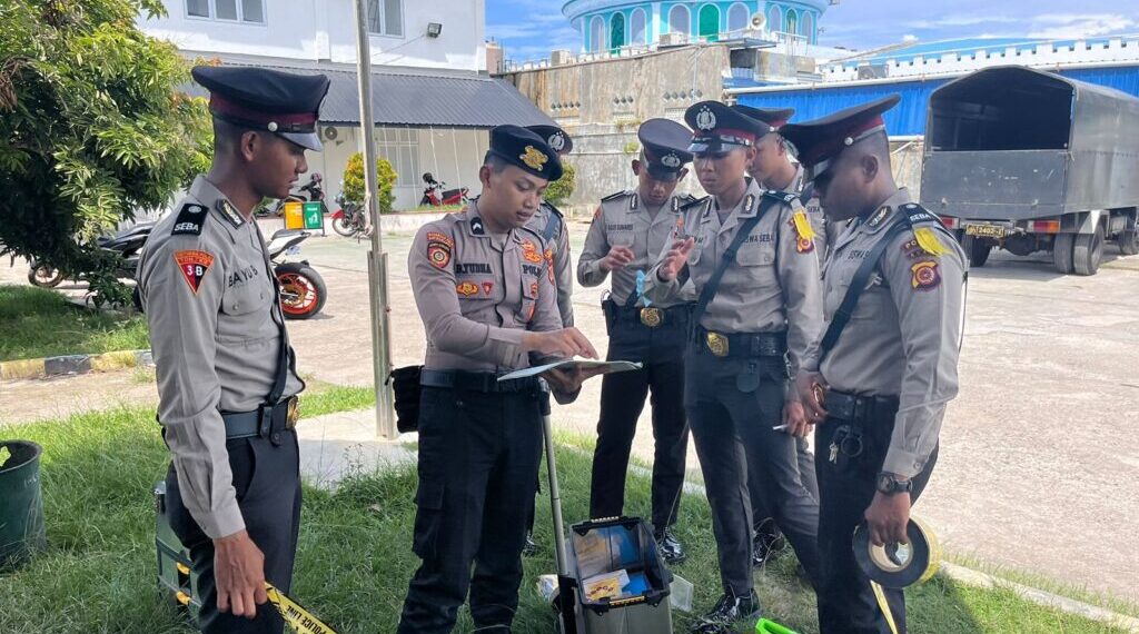 Bripda B. Yudha Latih Siswa Polisi di Lhokseumawe Belajar Pengamanan Tempat Kejadian Perkara (TPTK)