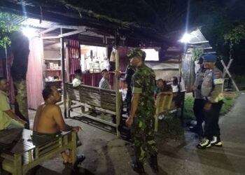 Patroli Gabungan Polsek dan Koramil Muara Satu Ciptakan Keamanan di Malam Hari