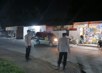 Personel Polsek Muara Satu Patroli Antisipasi Gangguan Kamtibmas