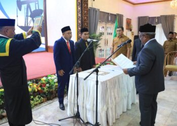 Ini Harapan Pj Bupati Aceh Utara Usai Lantik Dirut PT. Pase Energi Migas