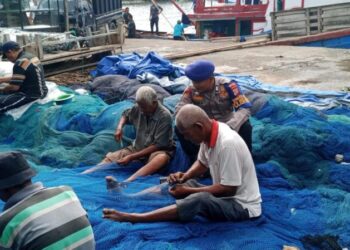 Sat Pol Airud Polres Lhokseumawe Gelar Patroli di Pasar Ikan Pusong Baru dan PPI Pusong Lama
