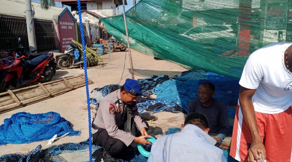 Sat Pol Airud Polres Lhokseumawe Lakukan Patroli di Pasar Ikan Pusong Baru dan PPI Pusong Lama