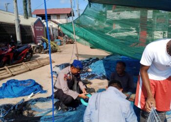 Sat Pol Airud Polres Lhokseumawe Lakukan Patroli di Pasar Ikan Pusong Baru dan PPI Pusong Lama