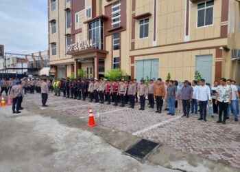 Polres Lhokseumawe Kerahkan Ratusan Personel untuk Amankan Rapat Pleno Rekapitulasi Suara Pilkada