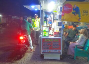 Polsek Samudera Intensifkan Patroli Malam Pasca Pilkada, Sampaikan Pesan Persatuan