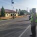 Polsek Blang Mangat Gelar Strong Point, Arus Lalu Lintas di Jalan Raya Medan-Banda Aceh Lancar