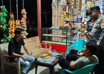 Patroli Malam Polsek Samudera: Wujud Komitmen Jaga Keamanan Warga