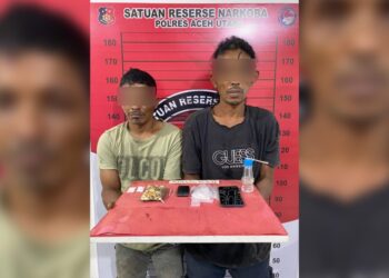 Sat Res Narkoba Polres Aceh Utara Tangkap Dua Pria dengan Barang Bukti Sabu di Nisam*