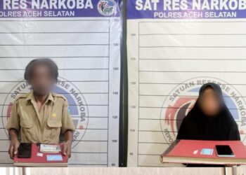 Satresnarkoba Polres Aceh Selatan Tangkap Kurir dan Pemesan Narkoba.