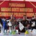 Polresta Banda Aceh Musnahkan 3,7 Kg Sabu