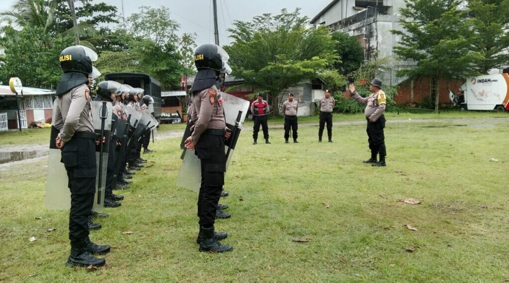 Latihan Dalmas Polres Aceh Selatan: Tingkatkan Kemampuan, Latih Kesiapsiagaan 