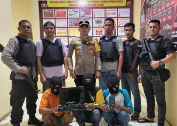 Polsek Rantau Selamat Tangkap Tiga Pelaku Pencurian, Barang Bukti Disita