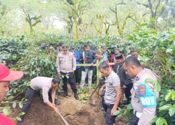 Polisi dan Warga Temukan Mayat Wanita di Kebun Kopi