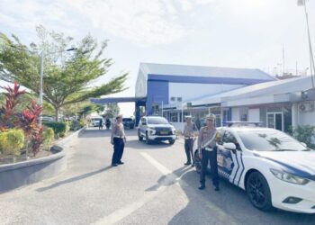 Kasat Lantas Polres Lhokseumawe Kawal Langsung Kunjungan KASAD TNI-AD