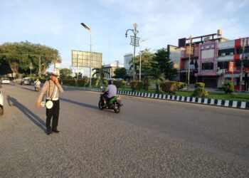 Satlantas Polres Lhokseumawe Gelar Penyuluhan Keliling, Tingkatkan Kesadaran Tertib Lalu Lintas