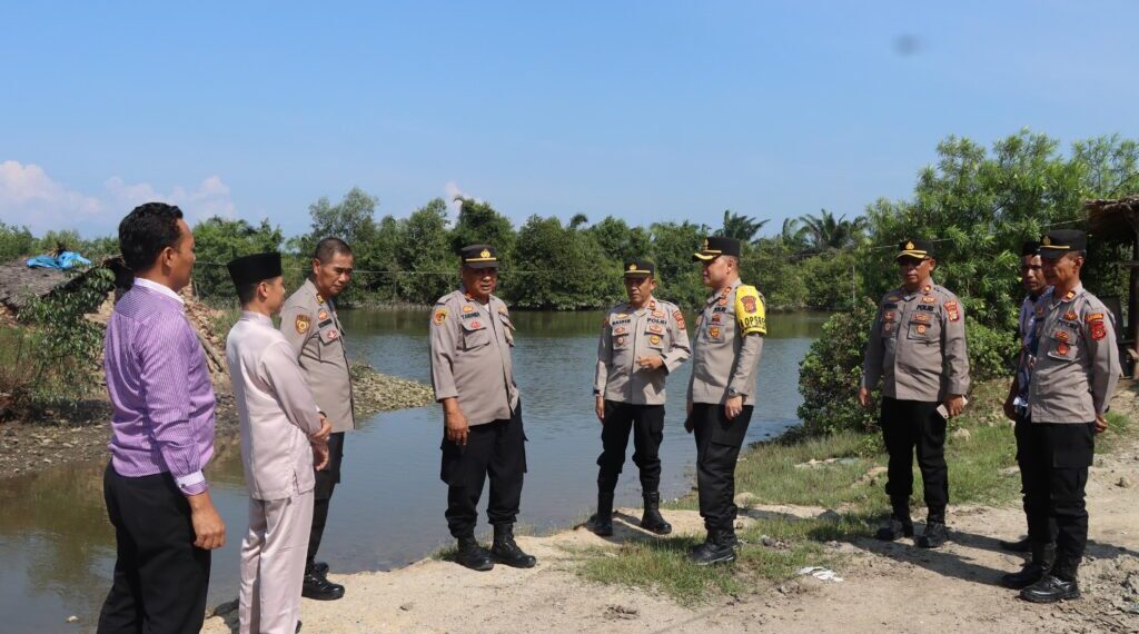 Kapolres Aceh Tamiang Tinjau Lokasi Akan Dibangun Kantor Satpol Airud di SK III Seruway