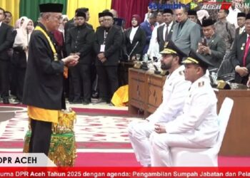 Mualem-Dek Fadh Resmi Jadi Gubernur dan Wakil Gubernur Aceh Periode 2025-2030
