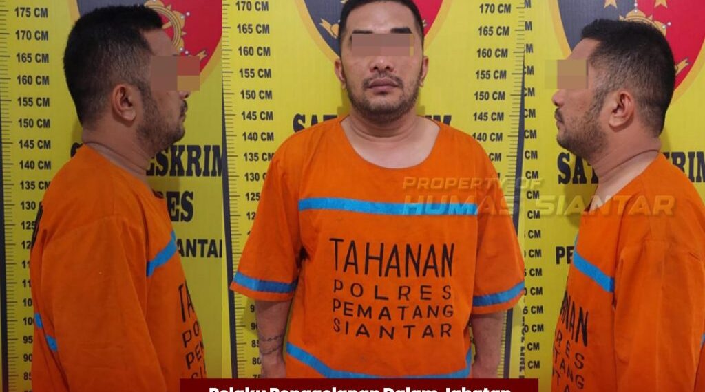 Pelaku Penggelapan Dalam Jabatan Berhasil Diamankan Sat Reskrim Polres Pematangsiantar dari Kota Medan