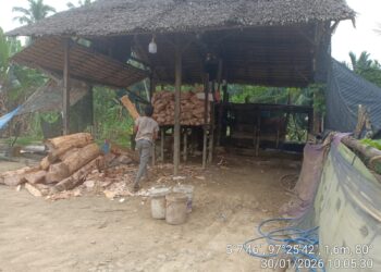 Polisi Datangi Pabrik Sagu di Alue Bilie Rayeuk, Ada Apa?