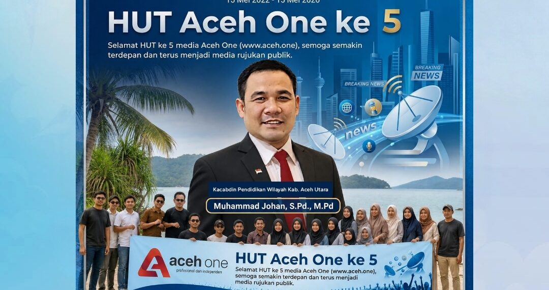 Kacabdin Aceh Utara Ucapkan Selamat HUT ke-5 Media ACEH ONE